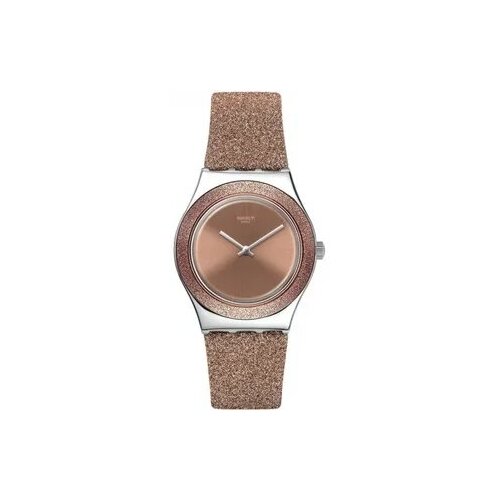 Наручные часы swatch yls220 (ROSE SPARKLE). Оригинал, от официального представителя., серебряный, бежевый