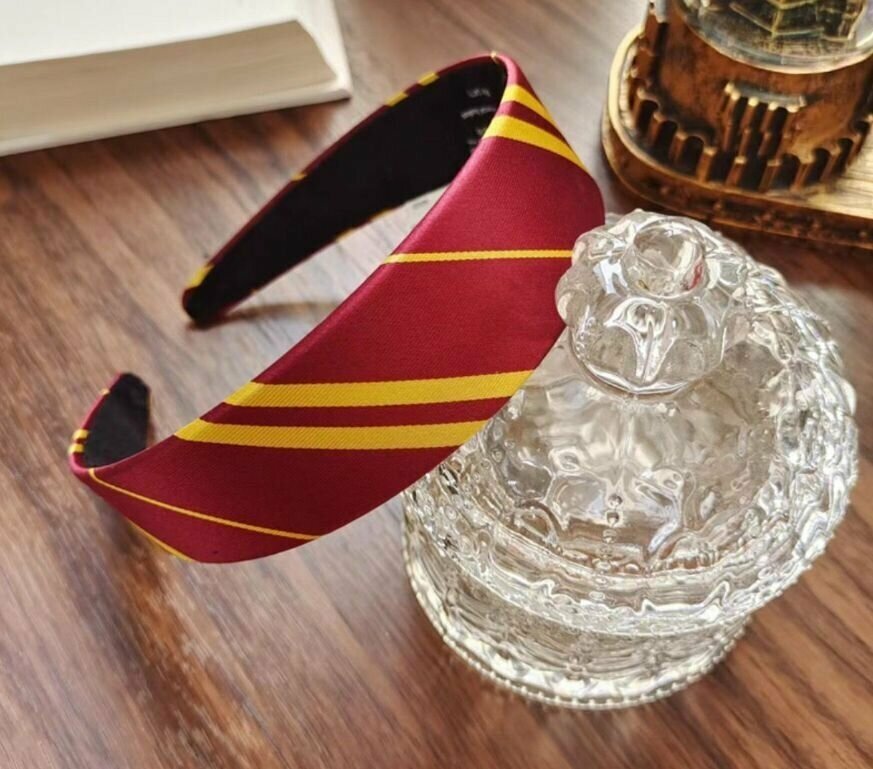 Гарри Поттер ободок для волос женский красный в стиле Гриффиндор