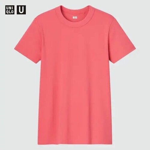 Футболка Uniqlo, размер XXL, коралловый футболка uniqlo хлопок размер 3xl зеленый