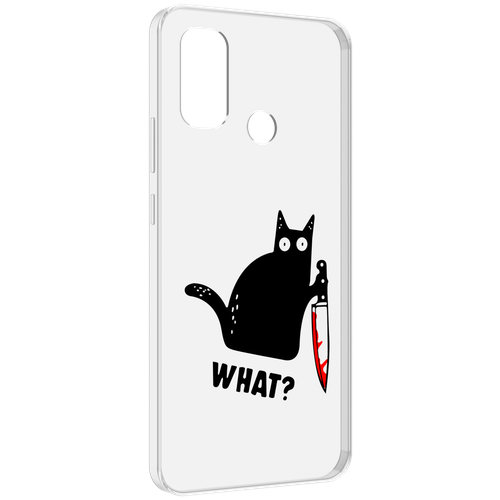 Чехол MyPads котик-убийца для UleFone Note 10P / Note 10 задняя-панель-накладка-бампер