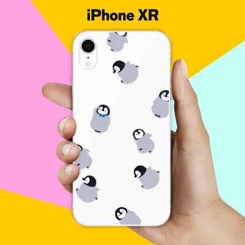 Силиконовый чехол Несколько пингвинов на Apple iPhone Xr силиконовый чехол узор из пингвинов на apple iphone xr