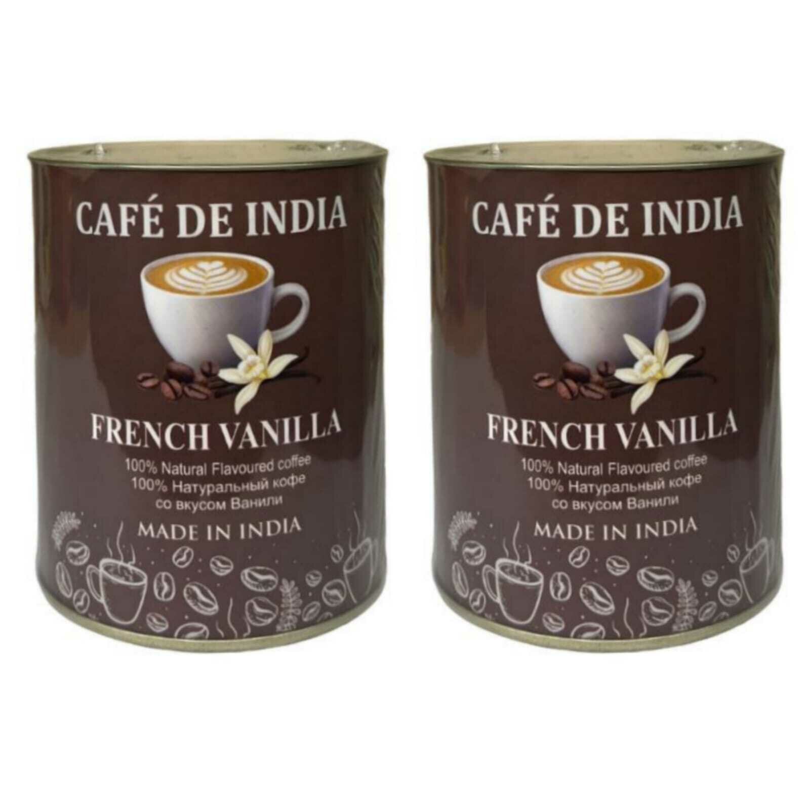 Кофе растворимый со вкусом ванили Bharat BAZAAR French Vanilla 100 г, 2 шт