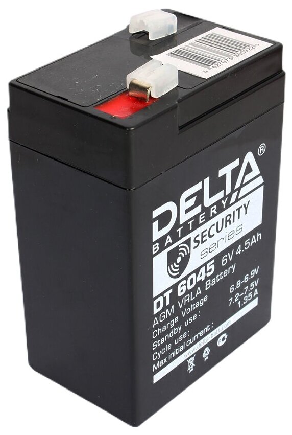 Аккумуляторная батарея DELTA Battery DT 6045 6В 4.5 А·ч - фото №6