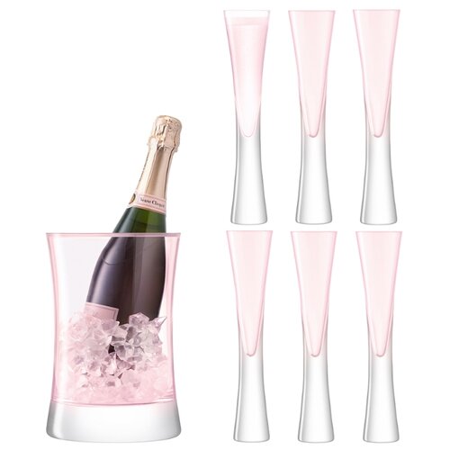 фото Набор для сервировки шампанского lsa international moya малый, розовый