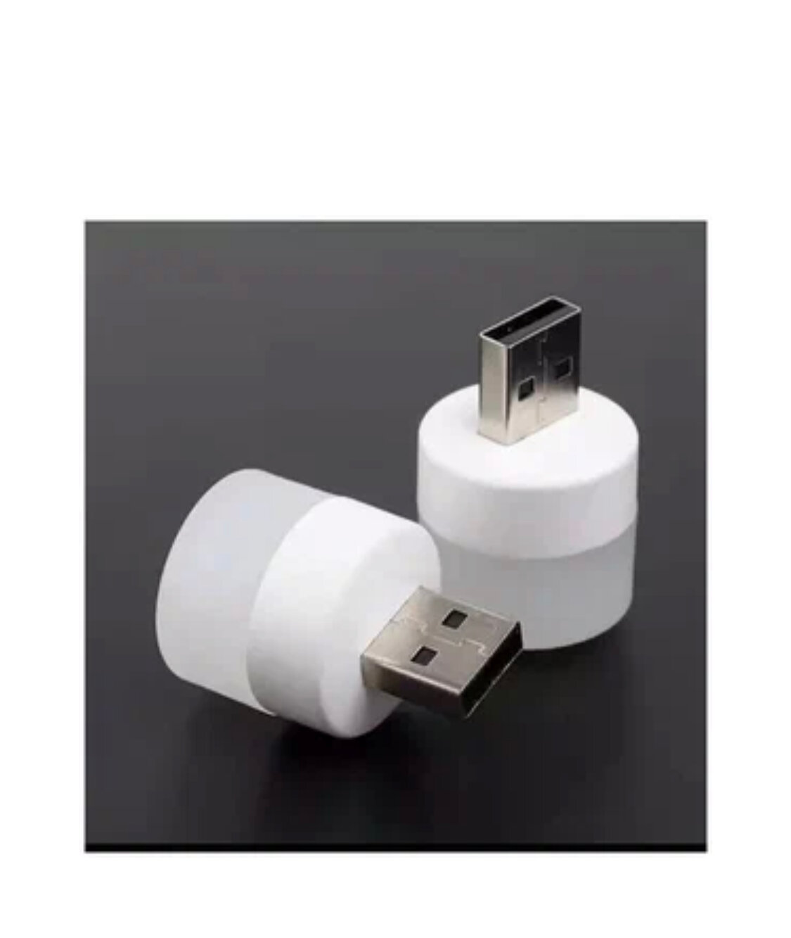 Светодиодный мини-светильник с USB разъемом, лампа с внешним аккумулятором, ночник, 1шт (теплый свет)