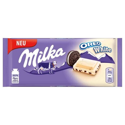 фото Шоколад milka белый с печеньем