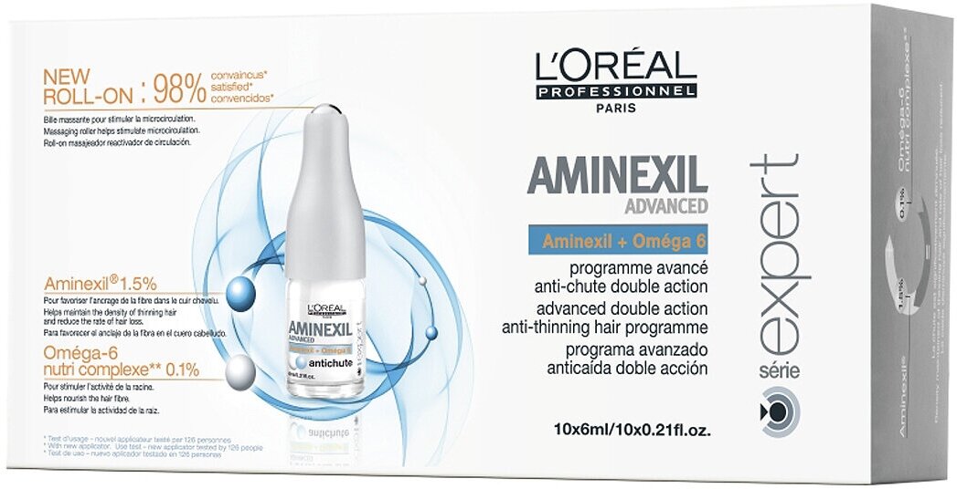 L'Oreal Professionnel Serie Expert Aminexil Advanced Профессиональное средство против выпадения волос, 6 мл, 10 шт., ампулы - фотография № 20