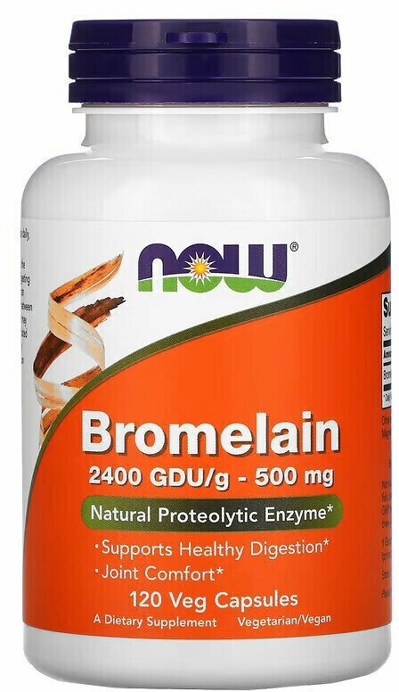 Капсулы NOW Bromelain, 500 мг, 120 шт.