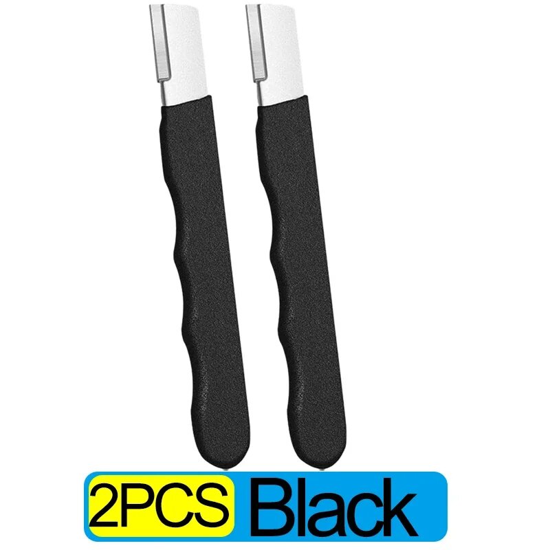 Портативная точилка для ножей из легированной стали Черный, 2PCS-Black