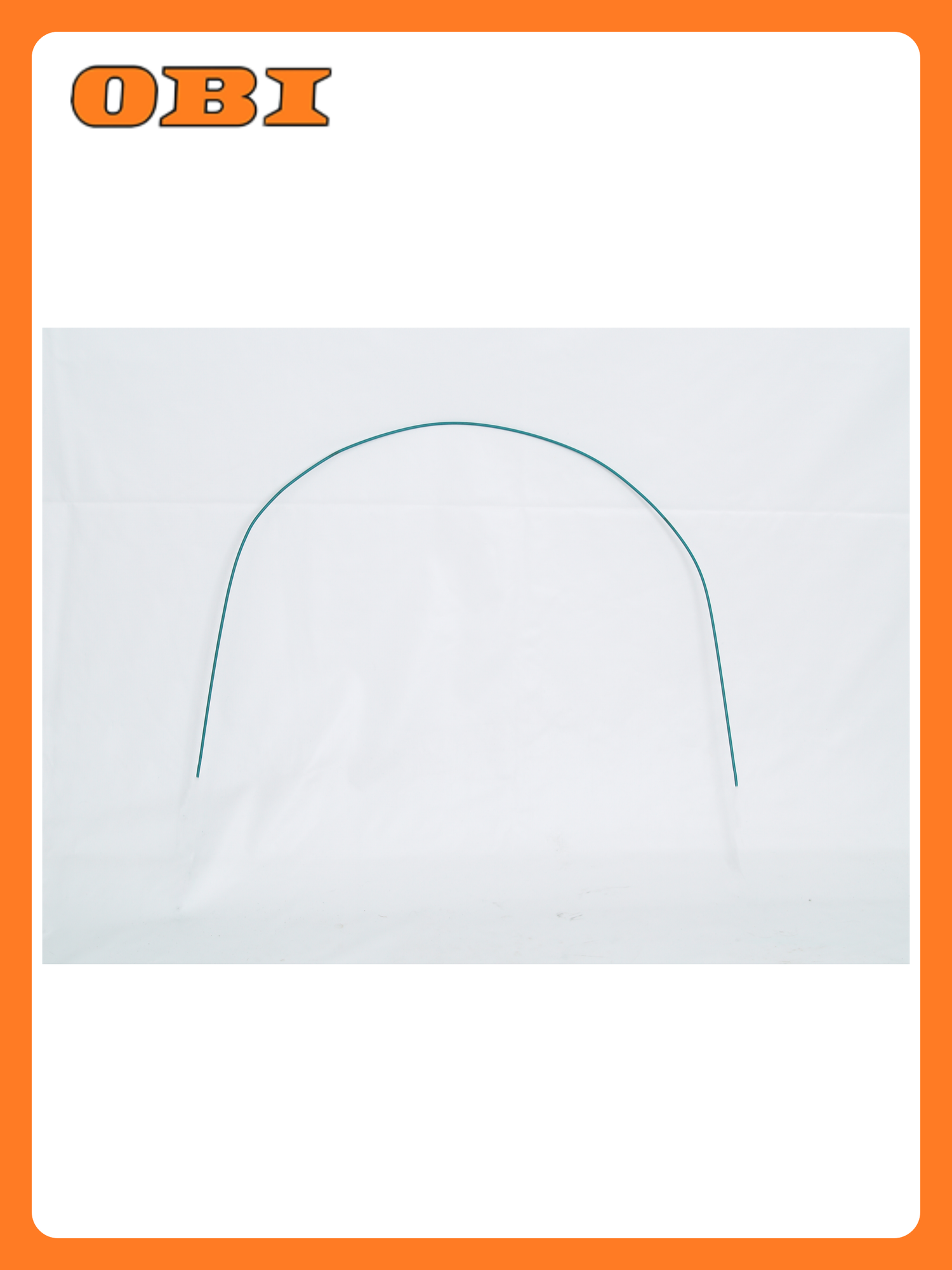 Дуга парниковая Клевер-С П-006, металл, ПВХ, 1,7 м, 6 шт, зеленая