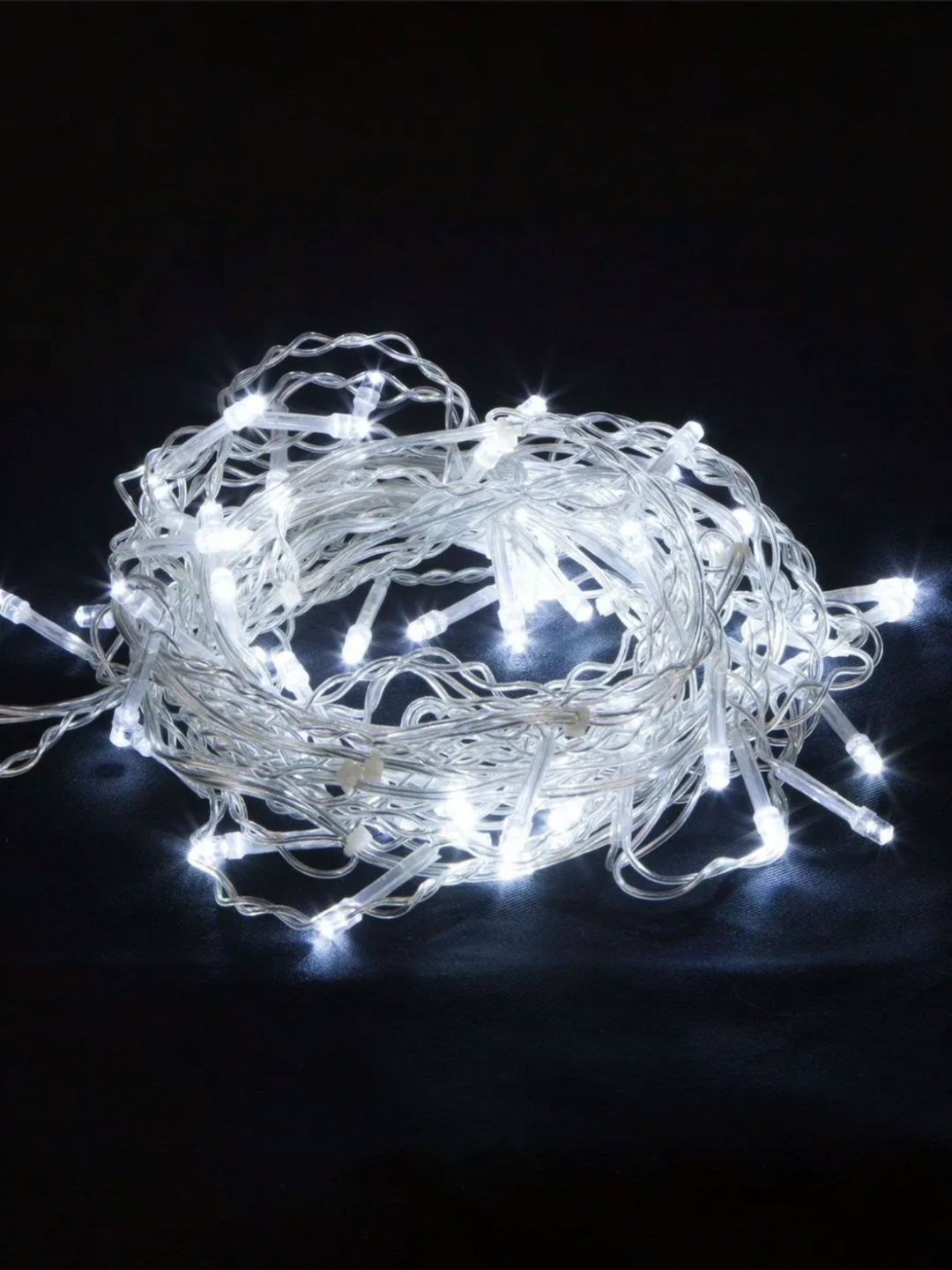 Гирлянда штора и роса LED 3×3, 3×2, 15м, 20м — белая, жёлтая, цветная, новогодняя — фото 1