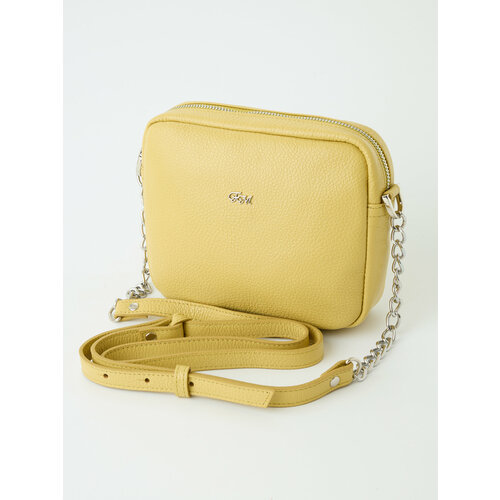 Сумка мессенджер Franchesco Mariscotti 1-4168 фактура зернистая лимонный крем 9545₽