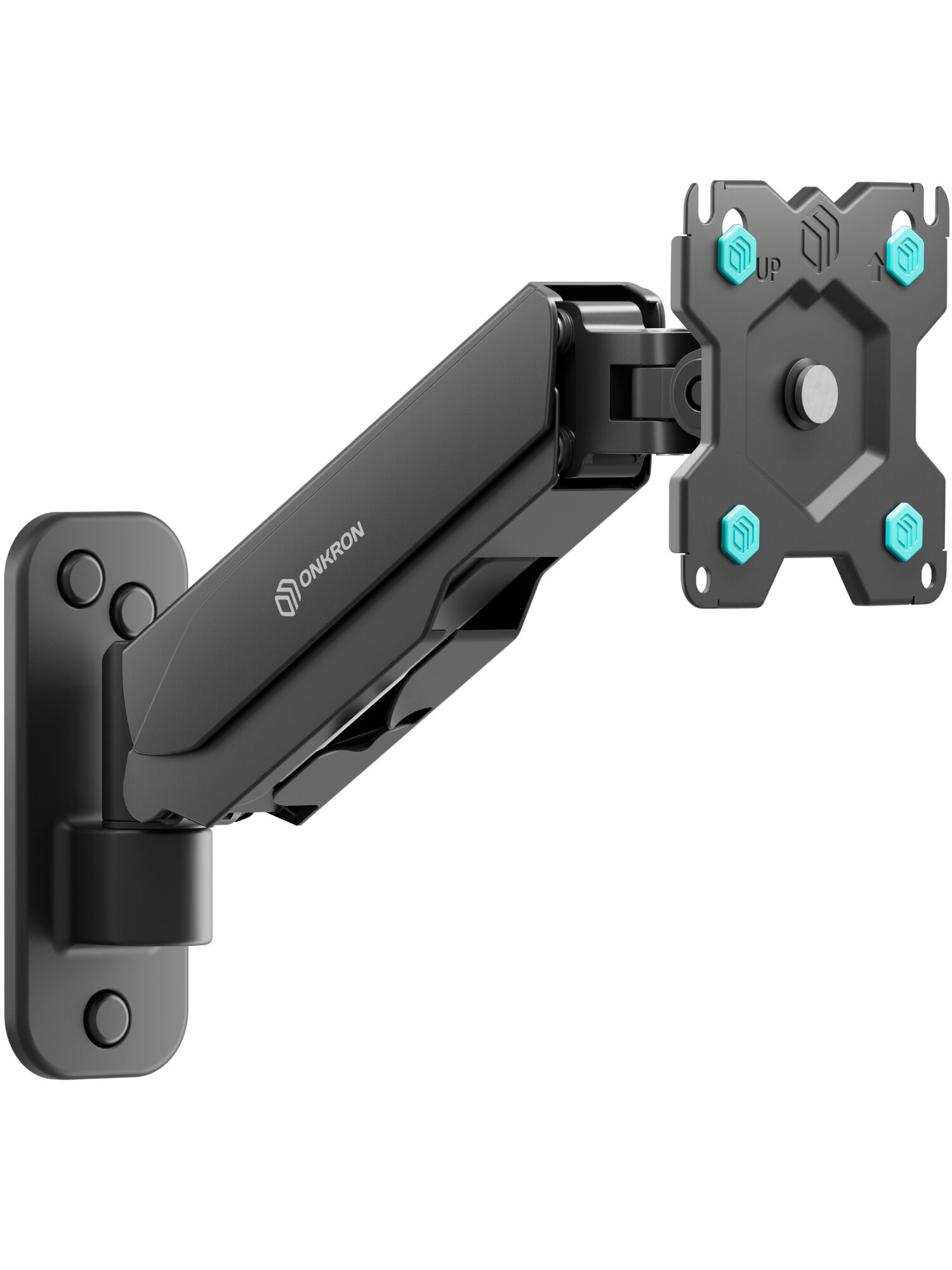 Кронштейн на стену ONKRON G120 для телевизора 13"-34", кронштейн для монитора настенный, до 8 кг, черный