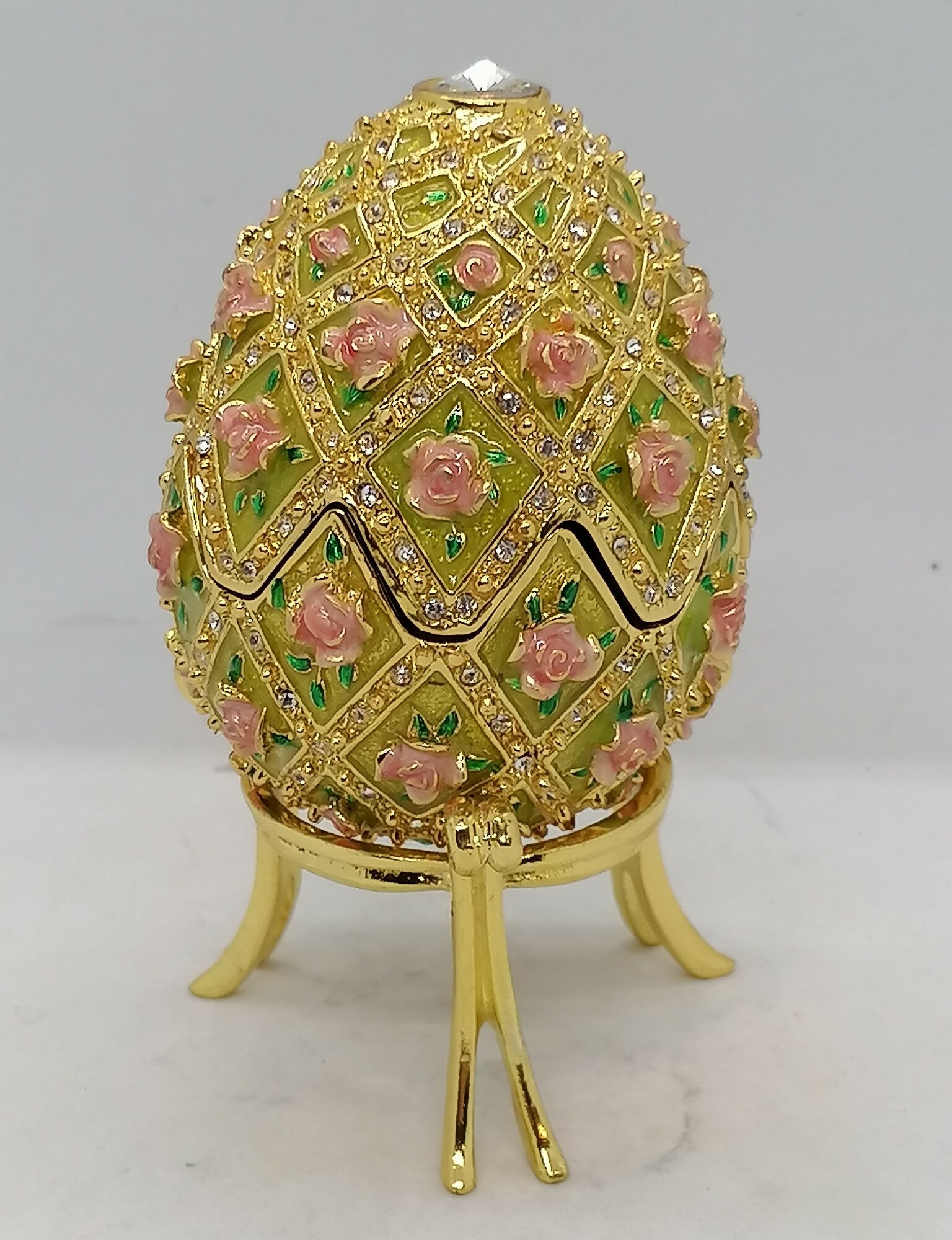 Яйцо Фаберже цветы , музыкальное , арт. 1028