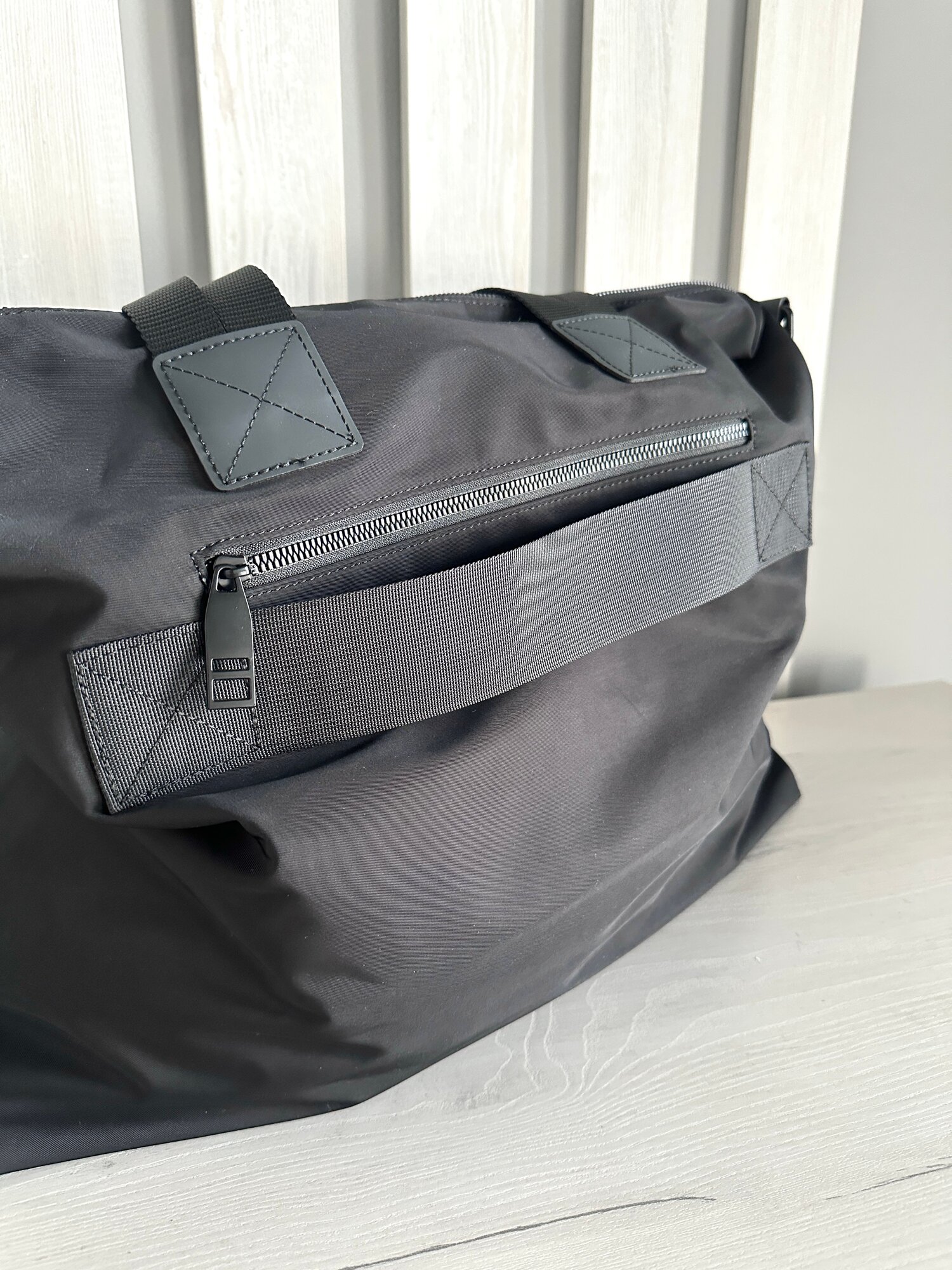 Сумка дорожная INK, 16х55х40 см, ручная кладь, черный — фото 1