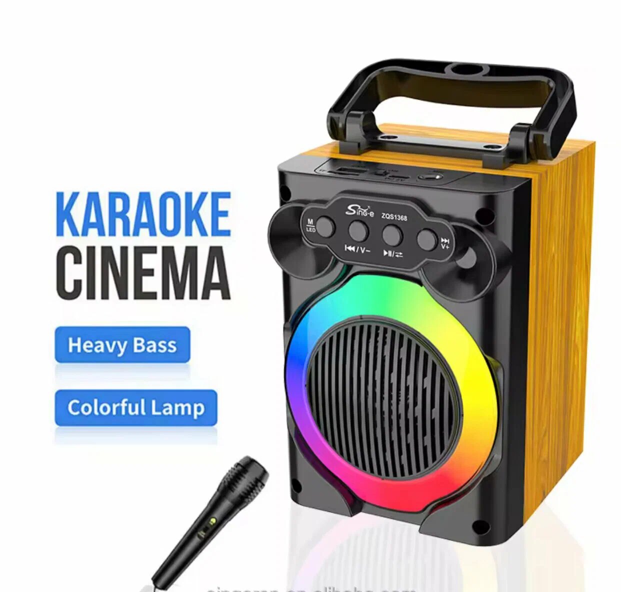 Sing-e ZQS1368 мультимедийная Bluetooth колонка Super Bass 1200mAh портативная