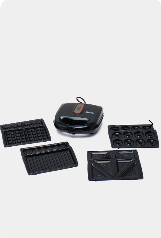 Сэндвичница / Мини-пекарня 5 в 1 Sonifer SF-6114 — мультипекарь с комплектом сменных панелей — фото 1