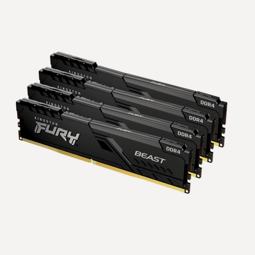 Изображение товара Оперативная память Kingston 4x16ГБ(64Gb) DDR4 (KF436C18BBK4/64) черный