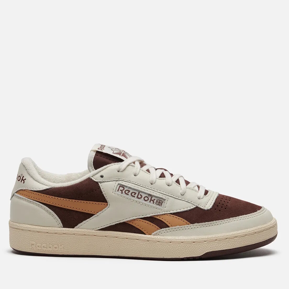 Кроссовки Reebok Club C Revenge Vintage II, размер 8,5 US, молочный/бежевый/коричневый — фото 1