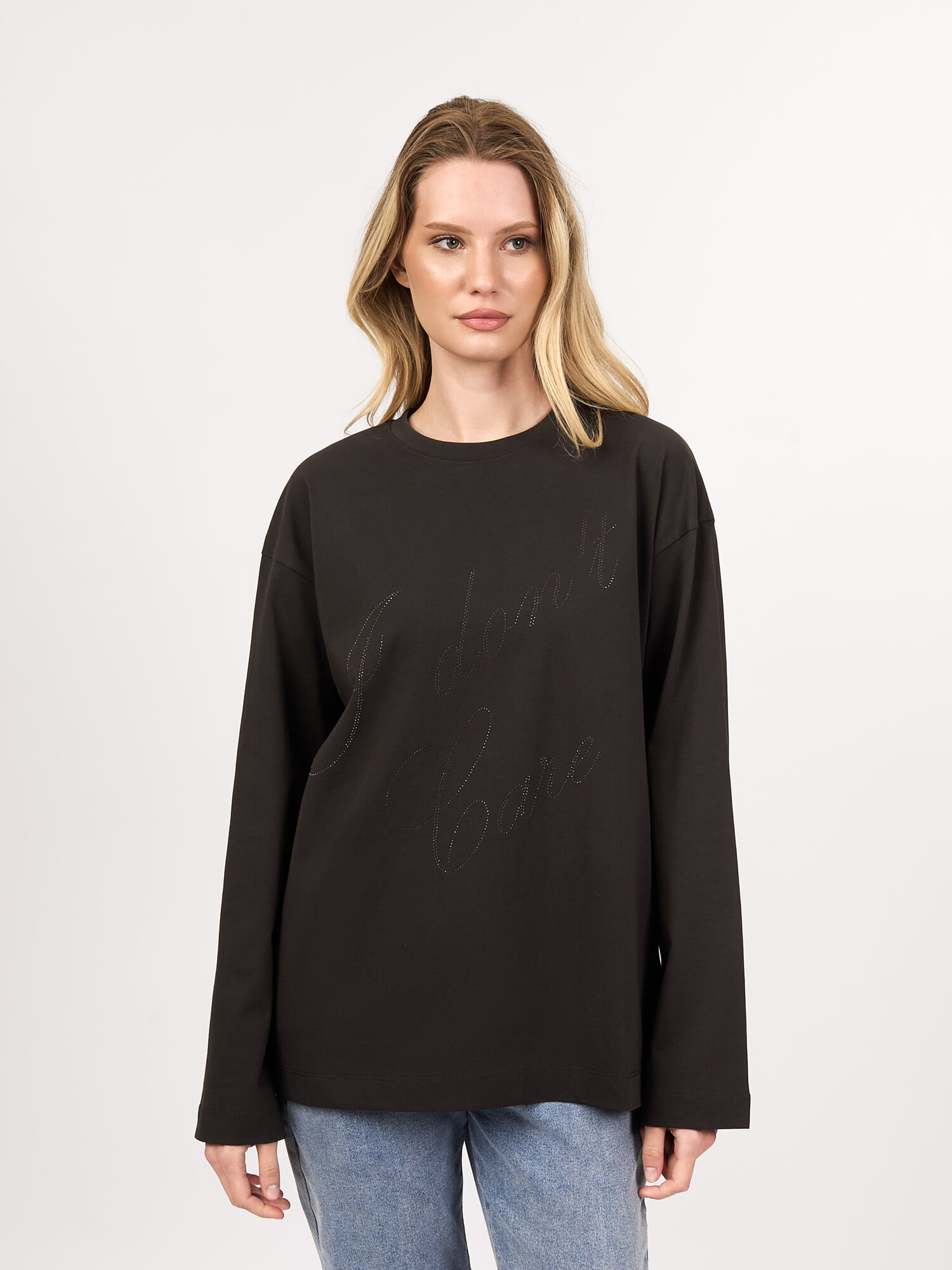 Лонгслив Sela, размер S INT, , антрацитовый