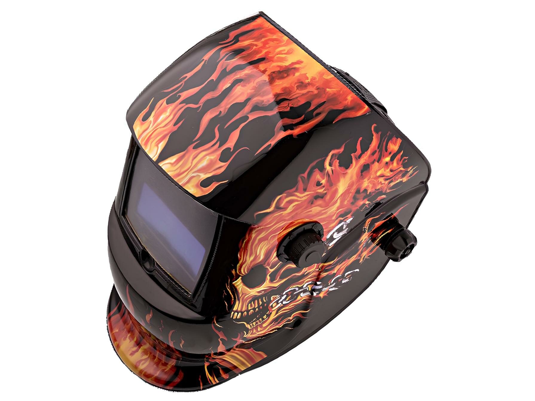 Сварочная маска хамелеон Number One Ф5 Череп (93x43 мм, 9-13 DIN)