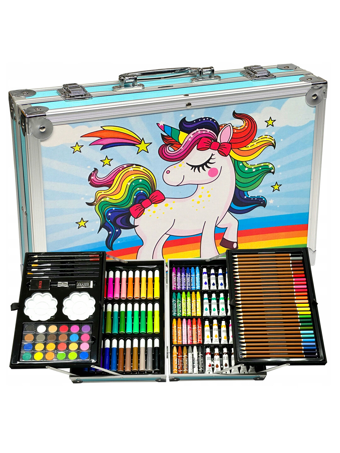 Набор для рисования для детей – Unicorn Art Set, 86/145 предметов, в чемоданчике