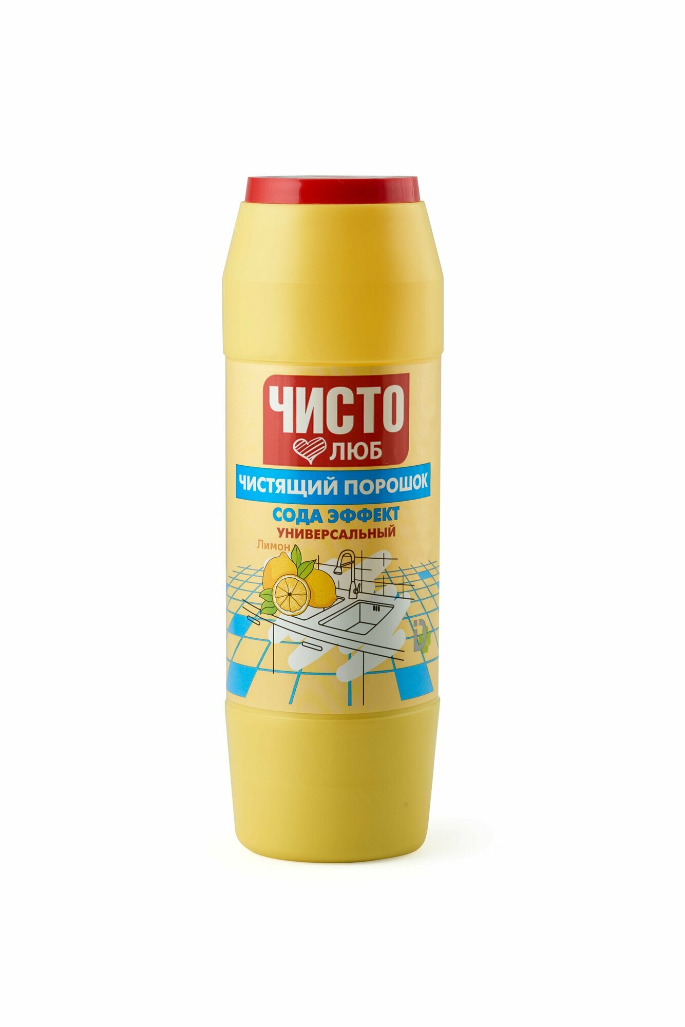 Чистящий порошок, "чистолюб", "Лимон", универсальный, 400 г.