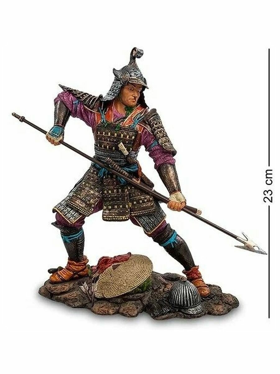 Статуэтка Самурай, 23*11*21.5см, материал полистоун, цвет бронзовый — фото 1