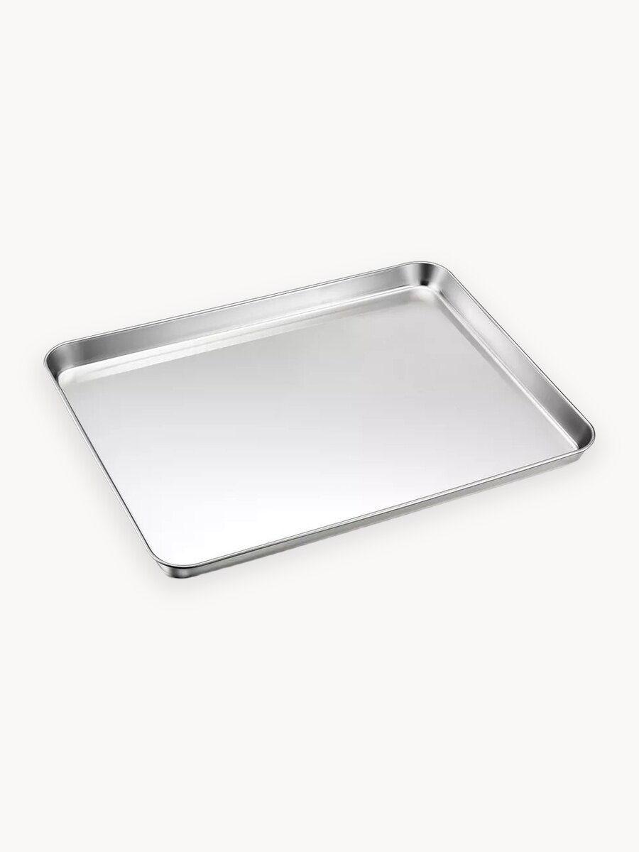 Противень Haware, нержавеющая сталь 18-0, 31x24x2,5 см, серебристый
