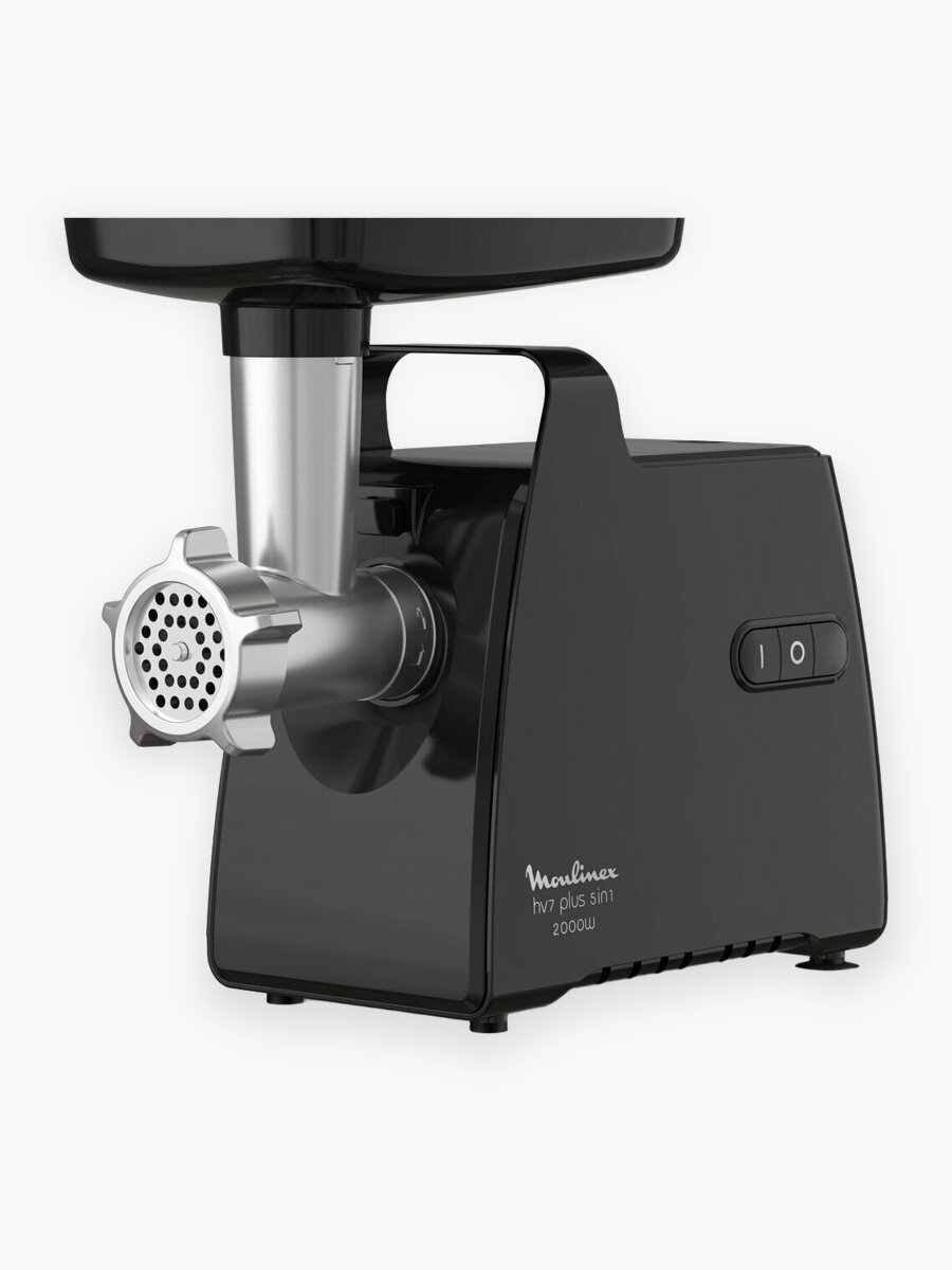 Мясорубка электрическая Moulinex HV7 Plus ME552810, до 2,8 кг/мин, с функцией реверса, 2000 Вт