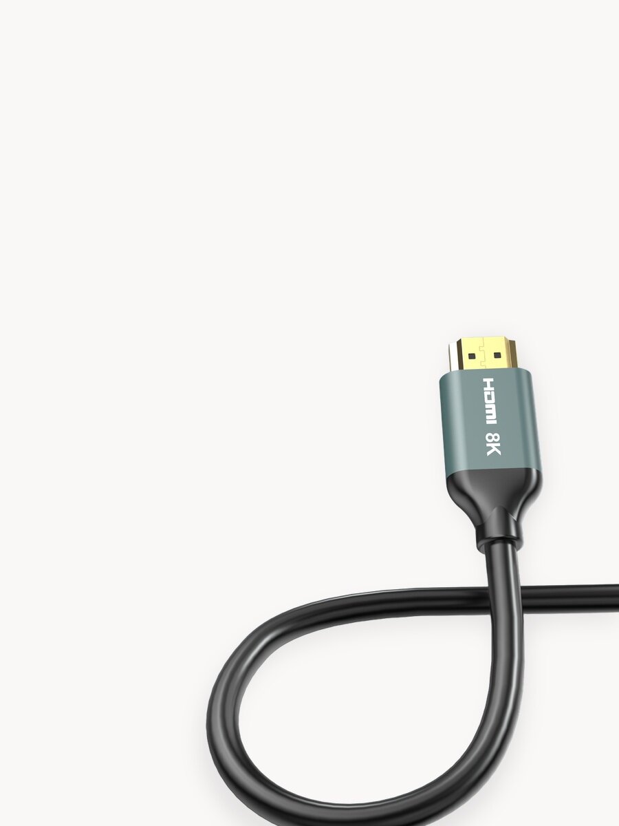 HDMI кабель, hdmi 2.1 кабель 8K для Xbox PS5, высокоскоростной кабель 8K/60 Гц, гибкий провод, позолоченный штекер, 3 метра, черный