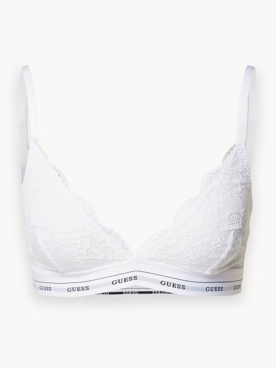 Бюстгальтер GUESS JANE TRIANGLE, размер M, белый