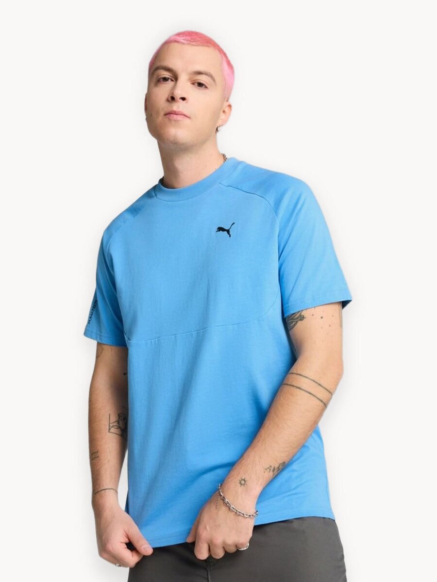 Футболка PUMA Pumatech, размер XS, голубой
