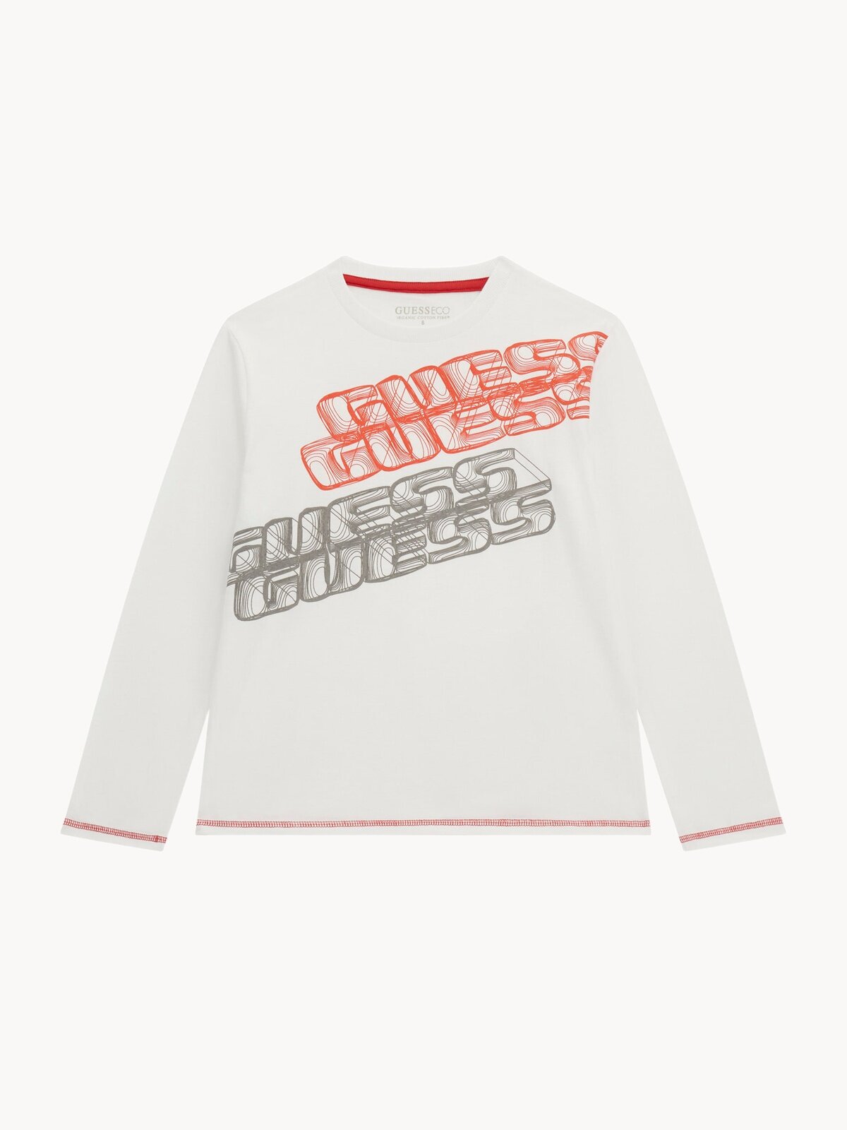 Лонгслив GUESS, размер 8 лет, белый,