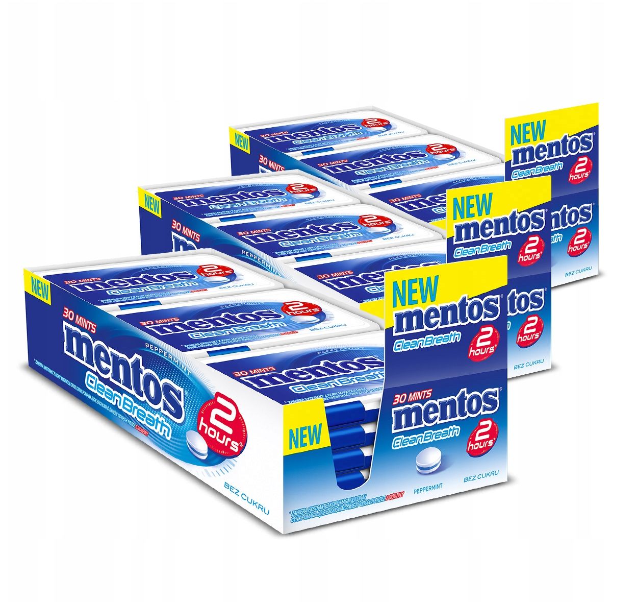 Леденцы Mentos Clean Breath со вкусом мяты, без сахара, 36х21 г - 80969914