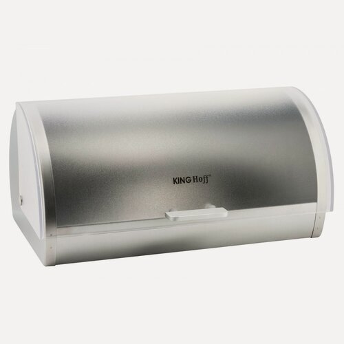 Изображение товара Хлебница Kinghoff KH-3203, из бамбука, акрила, с крышкой, серебристая