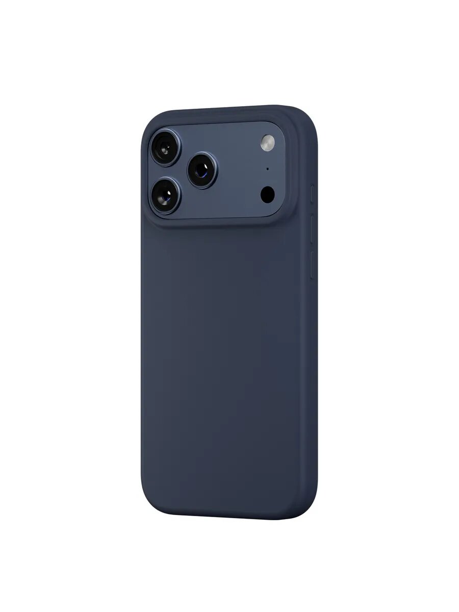 Чехол на iPhone 17 Pro Max ROCKET Silk, магнитный, цвет: синий — фото 1