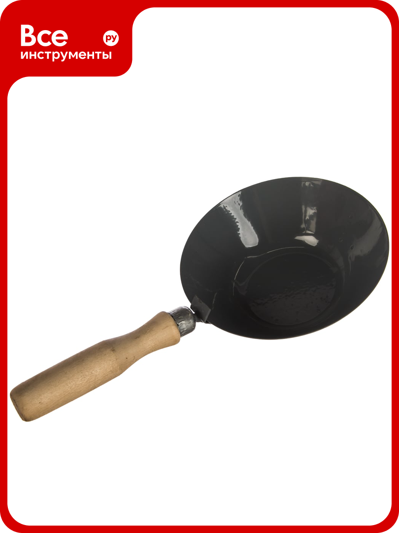 Строительный ковш с площадкой деревянная ручка курс 05909