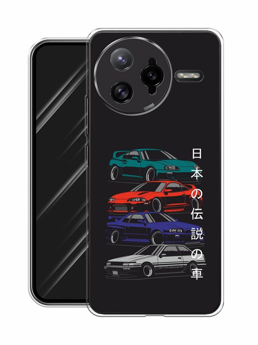 Чехол на Poco F7 Ultra / Поко F7 Ультра с принтом "JDM Legend cars" — фото 1