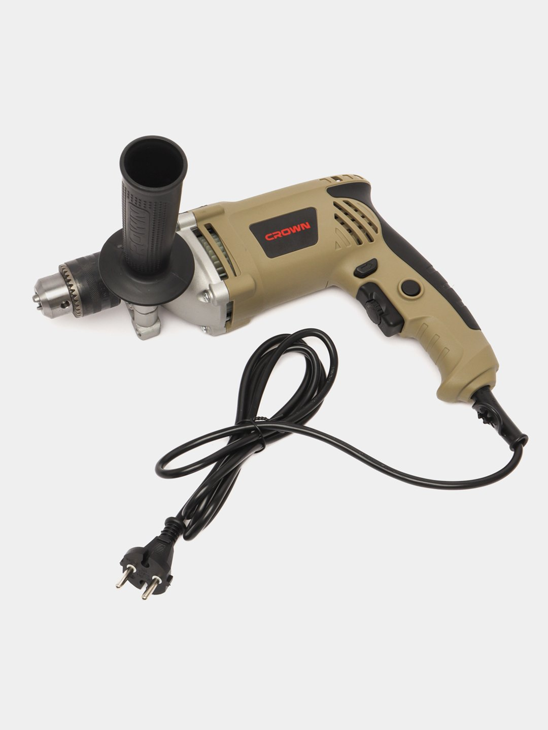 Ударная дрель Crown CT10077, 810 Вт, 13 мм патрон, реверс, регулировка оборотов