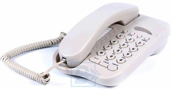 Стационарный телефон проводной для дома и офиса 545/02 IVORY