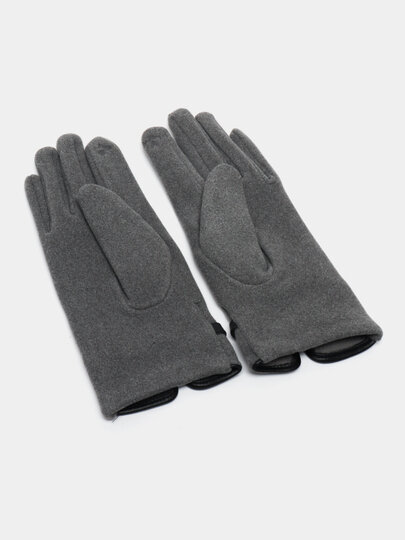 Перчатки  для девочек и женщин, размер one size, серые — фото 1