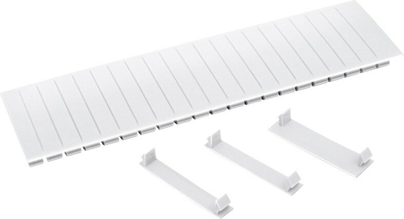 Заглушка IEK YZM10-12-K01 12мод пластик белая 230х50х51мм