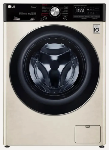 Изображение товара Стиральная машина LG F4V5VS9B, с паром, загрузка 9 кг, бежевый