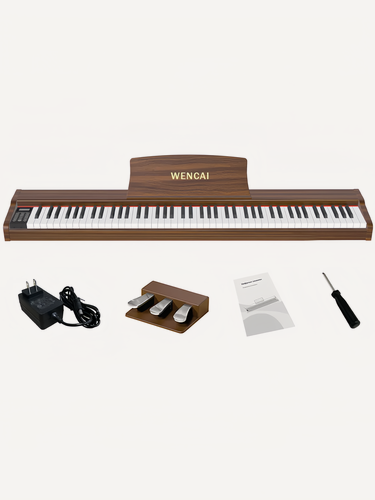Изображение товара WENCAI Цифровое пианино BL-280, 88 клавиш, деревянное пианино, лучший художественный подарок, Подходит для новичков.