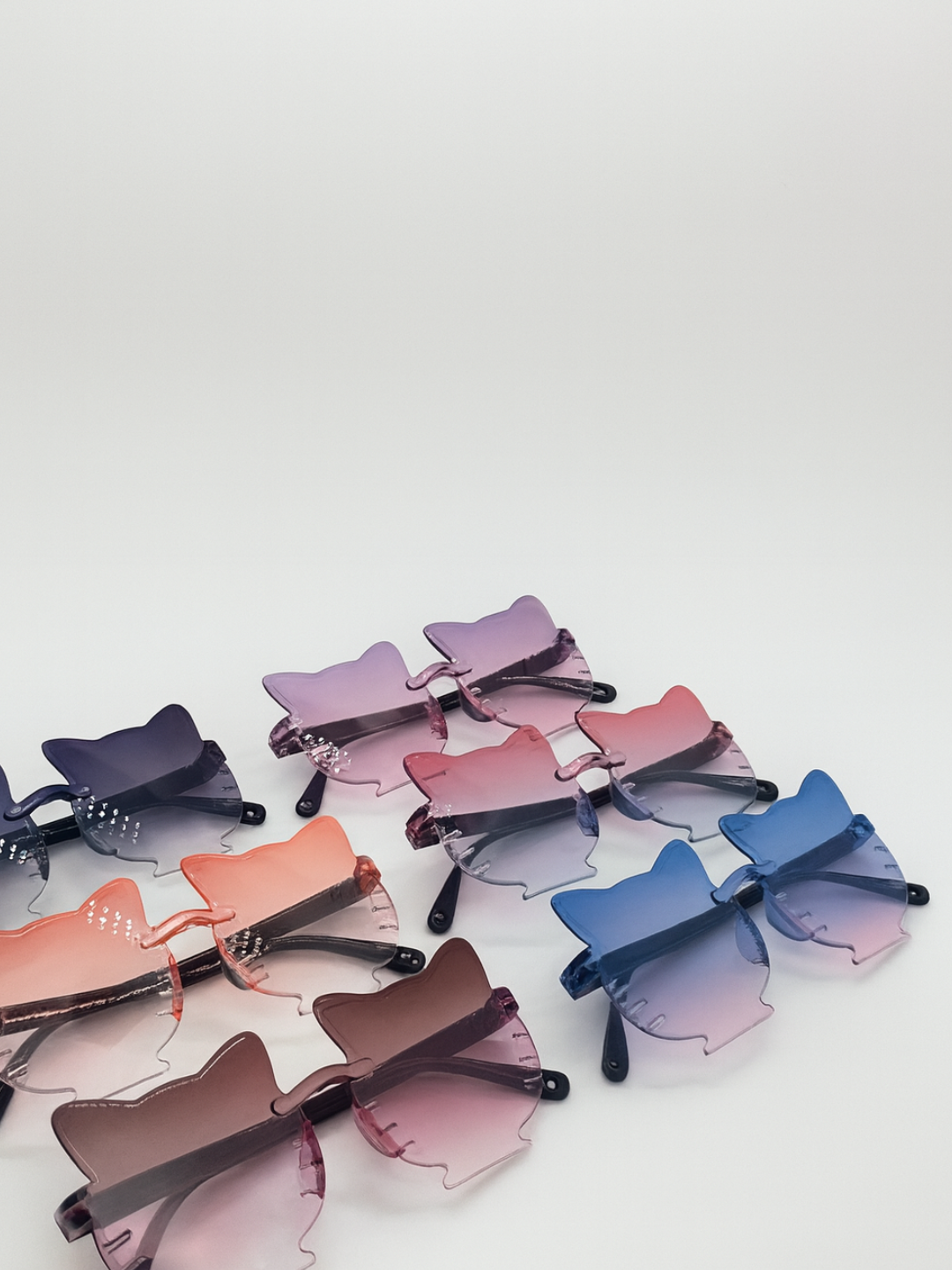 Детские солнцезащитные очки "Котёнок", форма бабочки, пластиковые линзы, UV400, 3-10 лет