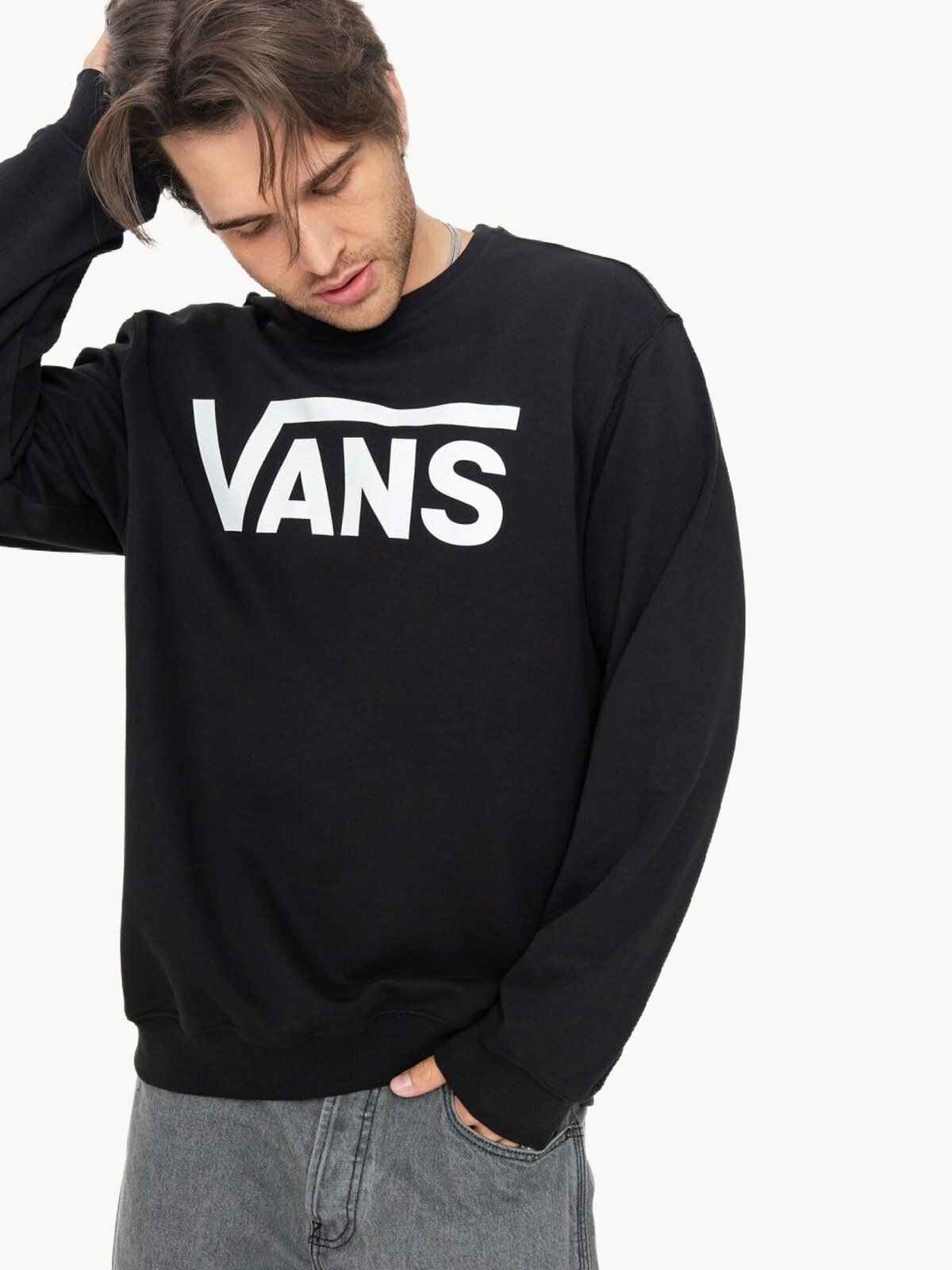 Свитшот VANS Classic III Crew, размер M, , черный — фото 1