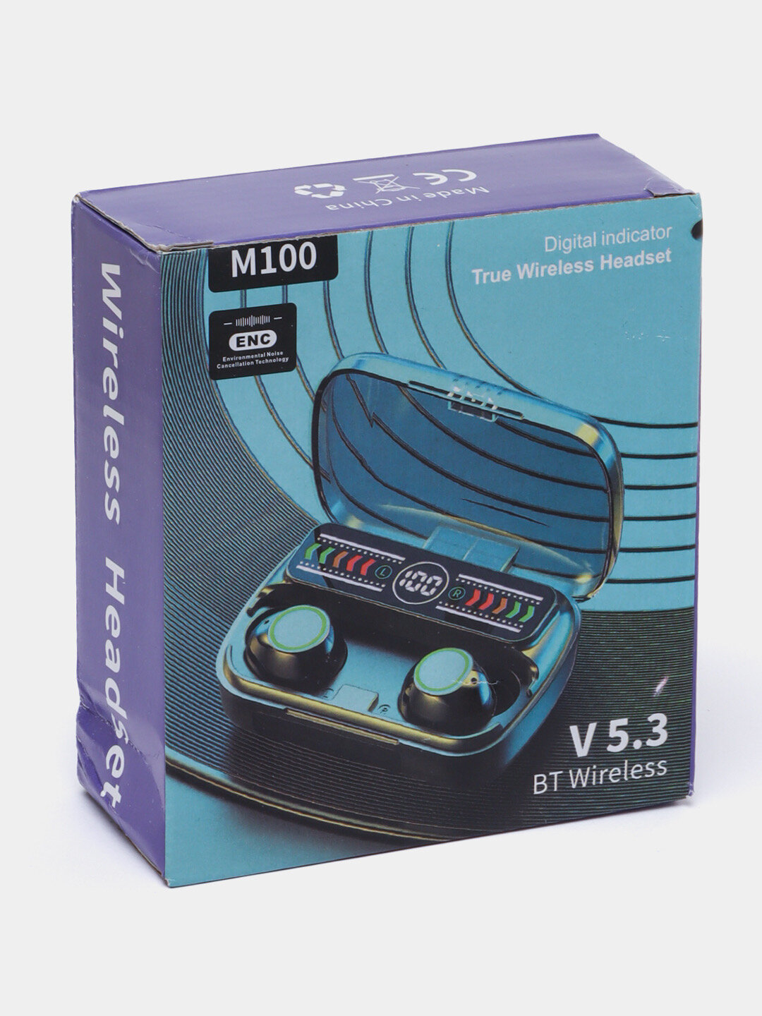 Наушники True Wireless M100, арматурные + динамические, Hi-Fi, шумоподавление ENC