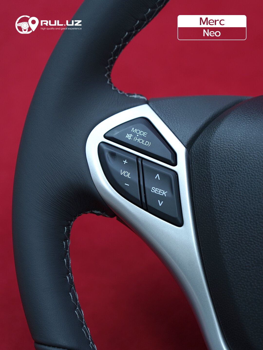 Руль Neo, для моделей Daewoo, Ravon, Chevrolet, черный новый — фото 1