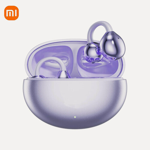 Изображение товара Беспроводные наушники Xiaomi с костной проводимостью HIFI Bluetooth 5,4, клипсы на ухе с цифровым дисплеем, водонепроницаемые спортивные гарнитуры с микрофоном, M91 Purple 1pcs
